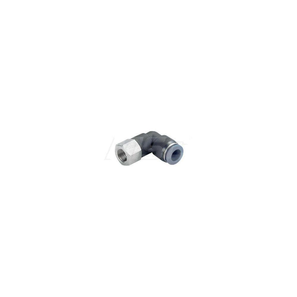Push-to-Connect x FNPT Tube Fitting: Elbow, 1/8