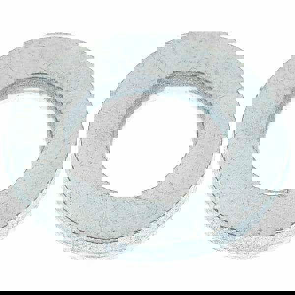 M7 Screw Standard Flat Washer: Steel, Zinc-Plated