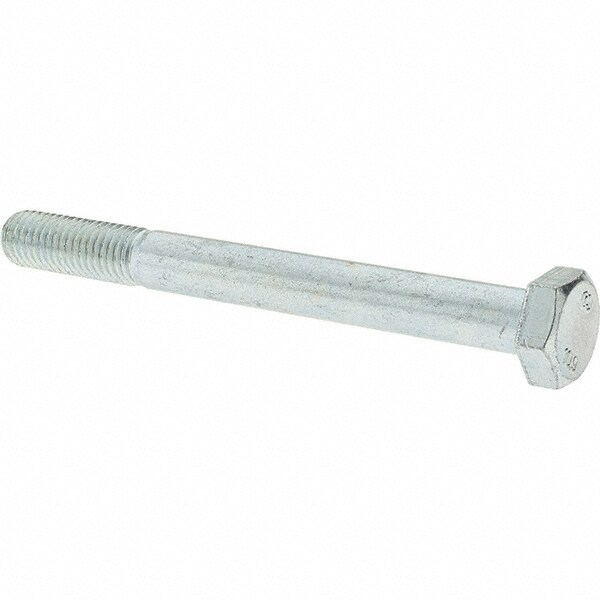 Hex Head Cap Screw: M12 x 1.75 x 120 mm, Grade 10.9 Steel, Zinc-Plated
