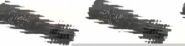 Straight Flute Tap: 1/4-20 UNC, 4 Flutes, Modified Bottoming, 2B Class of Fit, Powdered Metal, Nitride/Oxide Coated