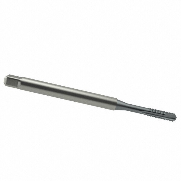 Spiral Point Tap: #10-32, UNF, 3 Flutes, Plug, 2B, Powdered Metal, Oxide Finish