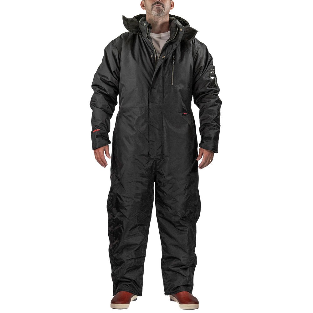 Coveralls & Overalls; Garment Style: Coverall ; Size: Small ; Color: Black ; Material: 420D Polyurethane Coated Nylon; Polyester ; Hazardous Protection Level: Non-Hazardous ; Ankle Style: Open
