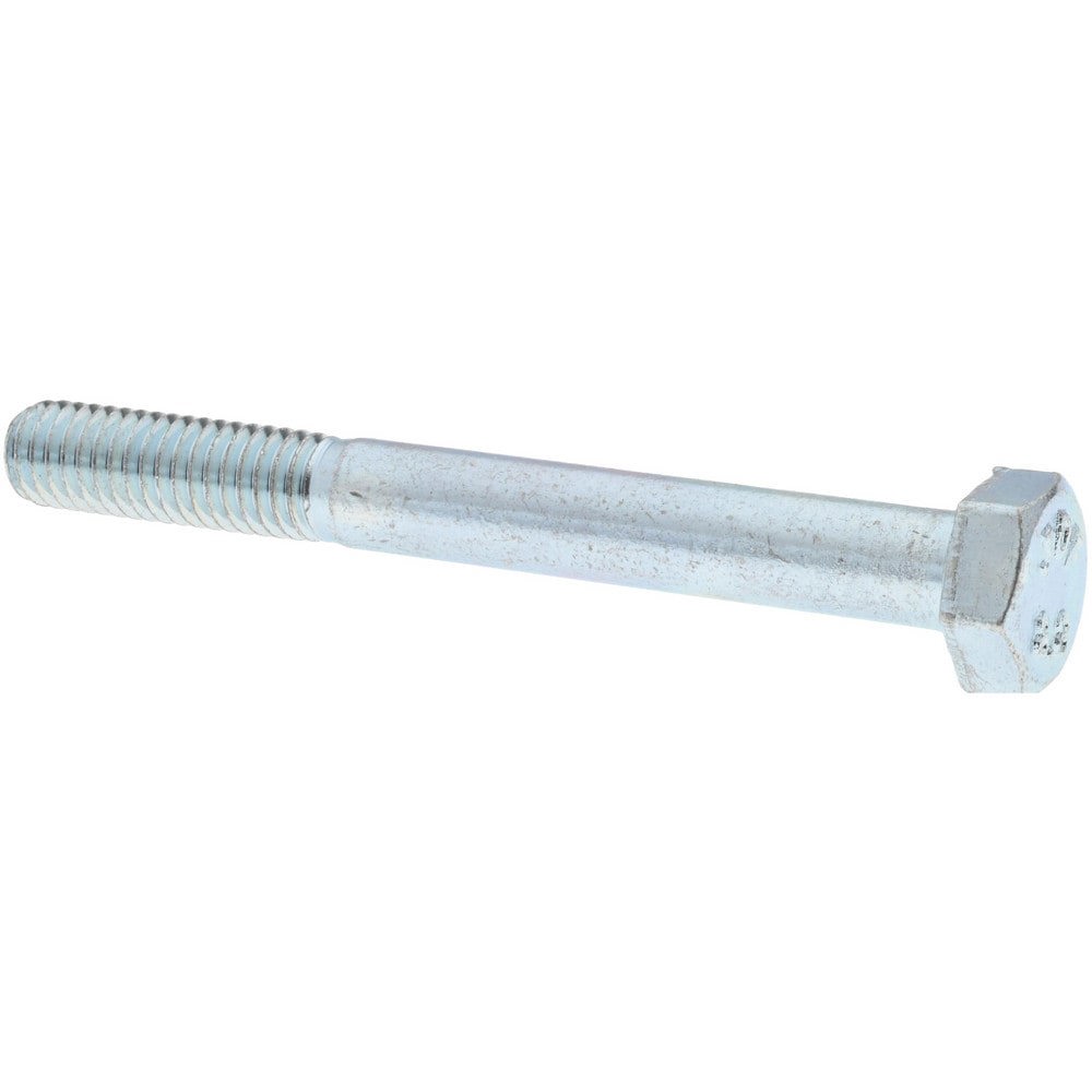 Hex Head Cap Screw: M6 x 1.00 x 55 mm, Grade 8.8 Steel, Zinc-Plated
