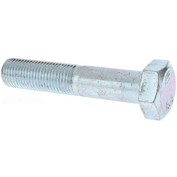 Hex Head Cap Screw: M14 x 1.50 x 70 mm, Grade 8.8 Steel, Zinc-Plated