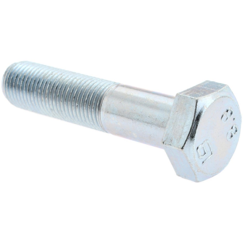 Hex Head Cap Screw: M12 x 1.25 x 55 mm, Grade 8.8 Steel, Zinc-Plated
