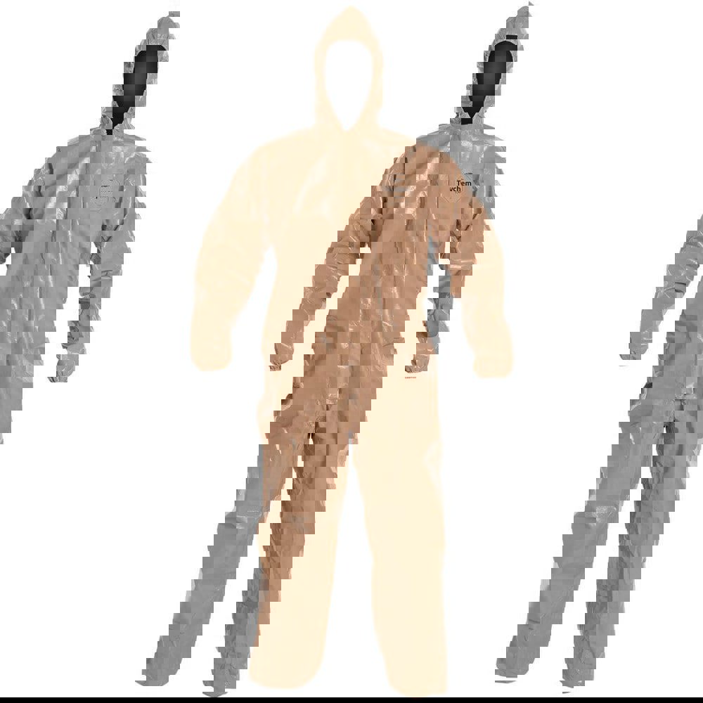 Disposable Coveralls: Size Medium, 4.4 oz, Storm Flap Closure