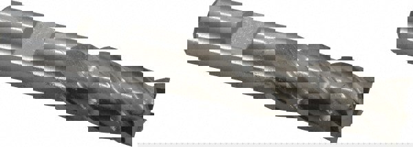 Square End Mill: 9/16'' Dia, 1-3/8'' LOC, 1/2'' Shank Dia, 3-3/8'' OAL, 4 Flutes, Powdered Metal