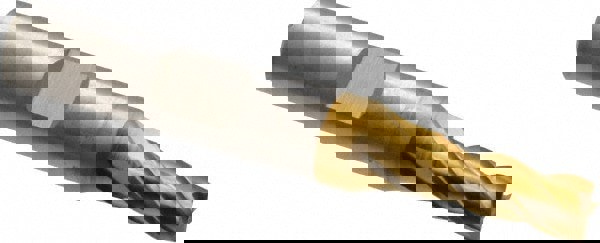 Square End Mill: 1/4'' Dia, 5/8'' LOC, 3/8'' Shank Dia, 2-7/16'' OAL, 4 Flutes, Powdered Metal