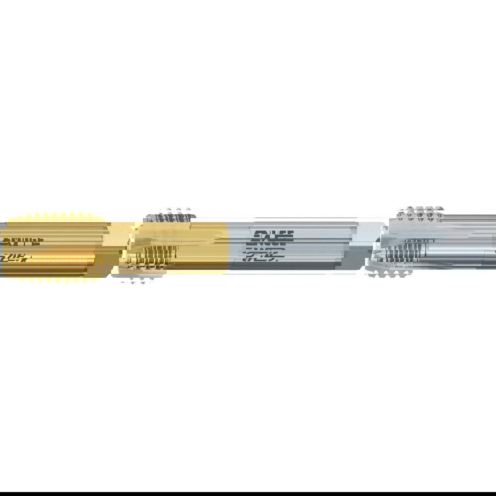 Spiral Point Tap: M16x2 Metric, 4 Flutes, Plug Chamfer, 6HX Class of Fit, High-Speed Steel-E-PM, TiN-70 Coated