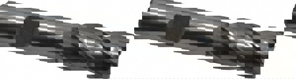 Square End Mill: 7/16'' Dia, 1'' LOC, 3/8'' Shank Dia, 2-11/16'' OAL, 4 Flutes, Cobalt