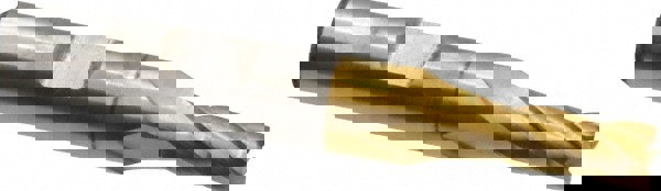 Square End Mill: 1/4'' Dia, 5/8'' LOC, 3/8'' Shank Dia, 2-7/16'' OAL, 4 Flutes, Cobalt