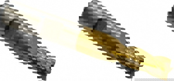 Square End Mill: 19/64'' Dia, 3/4'' LOC, 3/8'' Shank Dia, 2-1/2'' OAL, 4 Flutes, Cobalt