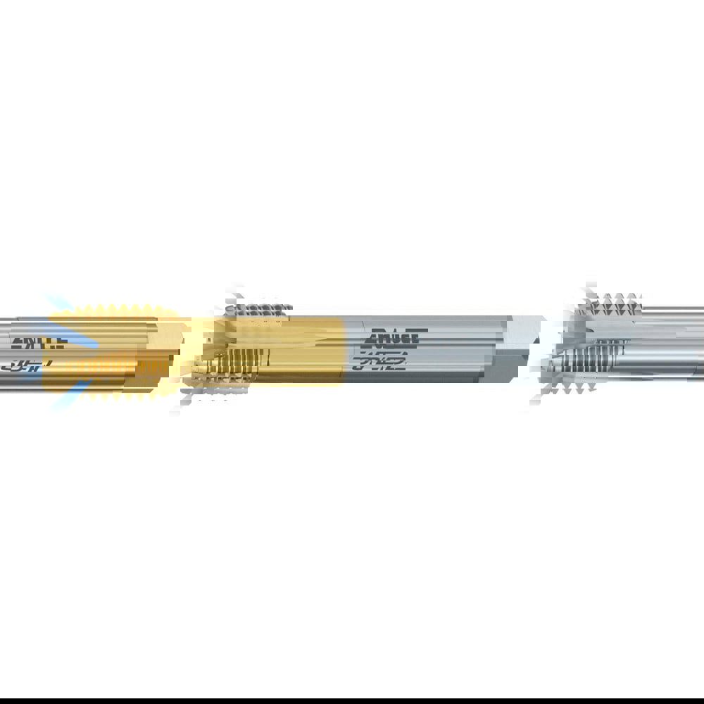 Spiral Point Tap: M20x1.5 Metric Fine, Plug Chamfer, 6HX Class of Fit, High-Speed Steel-E-PM, TIN-T49 Coated