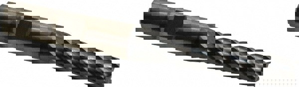 Square End Mill: 5/16'' Dia, 1-3/8'' LOC, 3/8'' Shank Dia, 3-1/8'' OAL, 4 Flutes, Cobalt