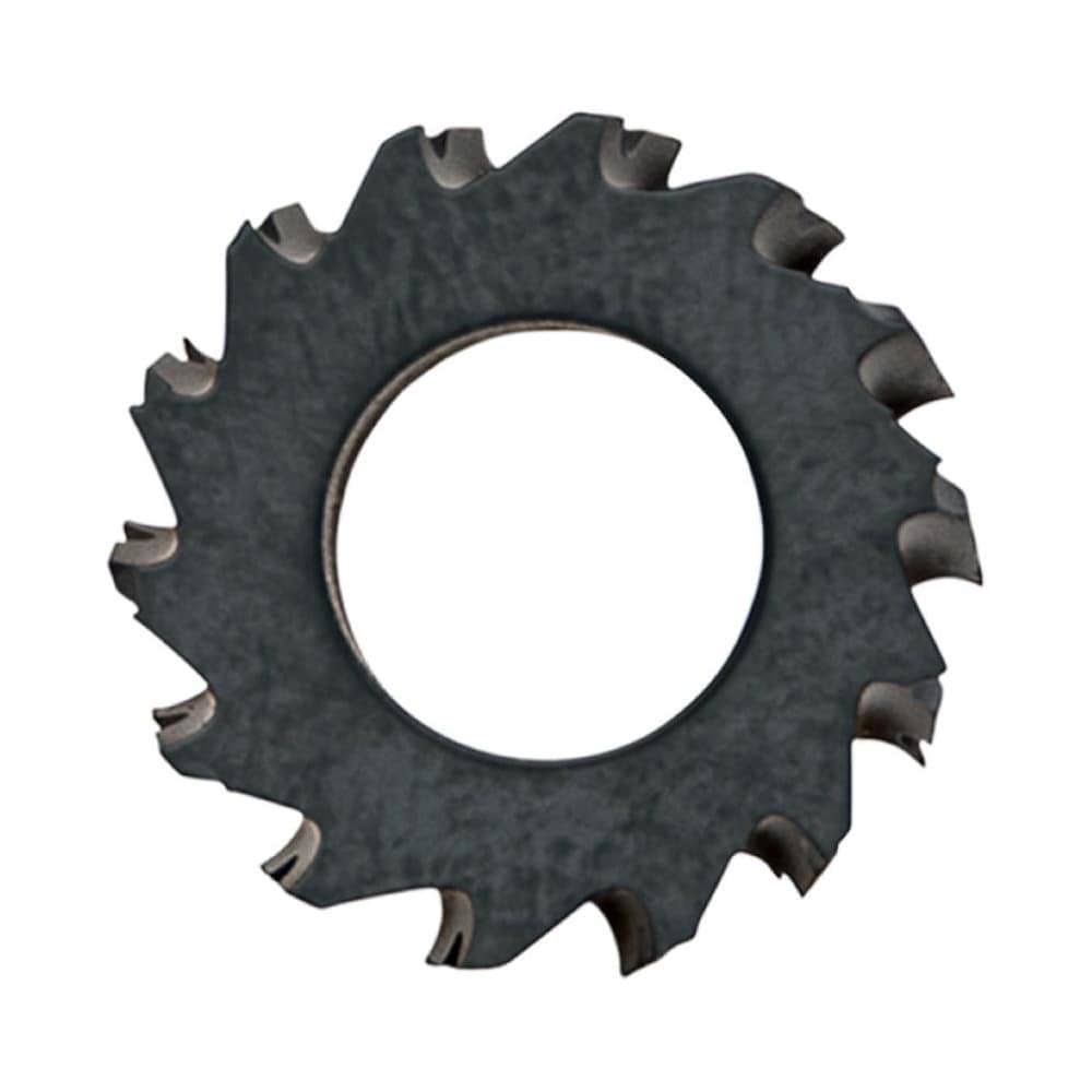 Plain Milling Cutters; Cutting Diameter (Inch): 1/2in ; Cutting Width (Inch): 0.1500in ; Arbor Hole Diameter (Inch): 0.2505in ; Cutting Direction: Right Hand ; Helix Angle: 0.00 ; Flute Direction: Right Hand
