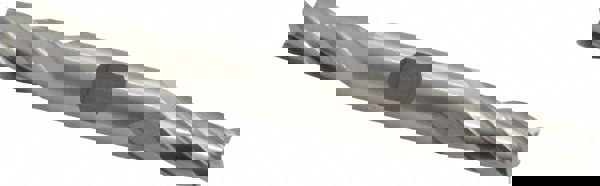 Square End Mill: 7/16'' Dia, 1'' LOC, 1/2'' Shank Dia, 4-1/2'' OAL, 4 Flutes, High Speed Steel