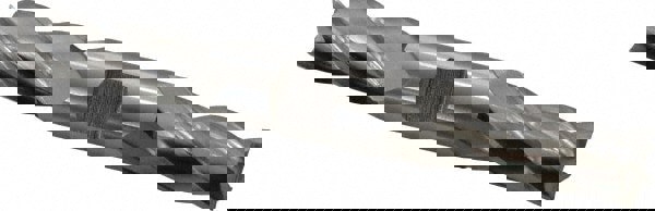 Square End Mill: 11/16'' Dia, 1-5/8'' LOC, 3/4'' Shank Dia, 5-5/8'' OAL, 4 Flutes, High Speed Steel