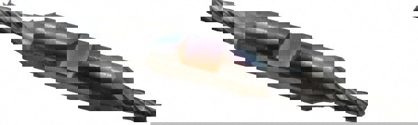 Square End Mill: 11/64'' Dia, 1/2'' LOC, 3/8'' Shank Dia, 3-1/4'' OAL, 4 Flutes, High Speed Steel