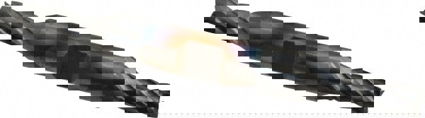 Square End Mill: 1/4'' Dia, 5/8'' LOC, 3/8'' Shank Dia, 3-3/8'' OAL, 4 Flutes, High Speed Steel