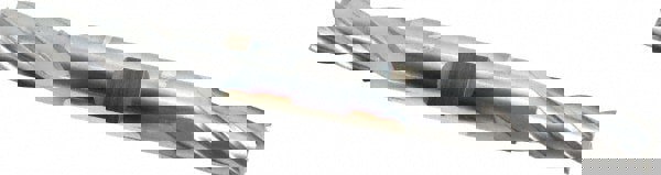 Square End Mill: 21/64'' Dia, 3/4'' LOC, 3/8'' Shank Dia, 3-1/2'' OAL, 4 Flutes, High Speed Steel