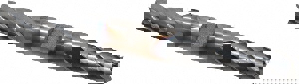 Square End Mill: 7/16'' Dia, 1'' LOC, 1/2'' Shank Dia, 4-1/2'' OAL, 4 Flutes, High Speed Steel