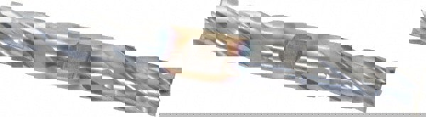 Square End Mill: 19/32'' Dia, 1-3/8'' LOC, 5/8'' Shank Dia, 5'' OAL, 4 Flutes, High Speed Steel