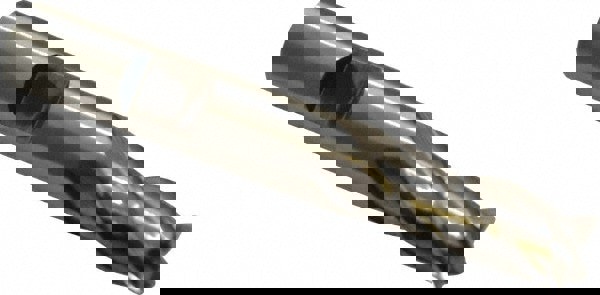 Square End Mill: 11/32'' Dia, 3/4'' LOC, 3/8'' Shank Dia, 2-1/2'' OAL, 4 Flutes, High Speed Steel