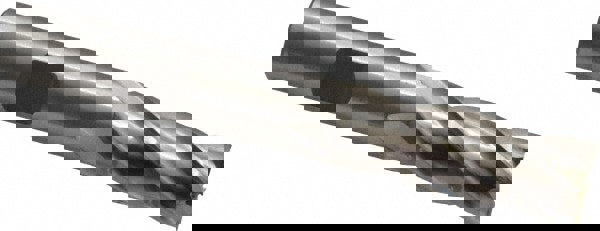 Square End Mill: 17/32'' Dia, 1-3/8'' LOC, 1/2'' Shank Dia, 3-3/8'' OAL, 4 Flutes, High Speed Steel