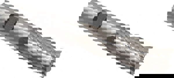 Square End Mill: 9/16'' Dia, 1-3/8'' LOC, 1/2'' Shank Dia, 3-3/8'' OAL, 4 Flutes, High Speed Steel