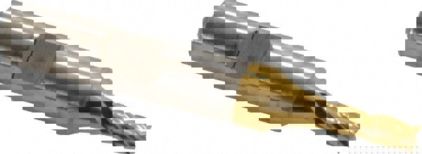 Square End Mill: 11/64'' Dia, 1/2'' LOC, 3/8'' Shank Dia, 2-3/8'' OAL, 4 Flutes, High Speed Steel