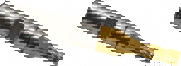 Square End Mill: 13/64'' Dia, 5/8'' LOC, 3/8'' Shank Dia, 2-7/16'' OAL, 4 Flutes, High Speed Steel