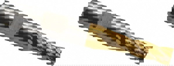 Square End Mill: 17/64'' Dia, 3/4'' LOC, 3/8'' Shank Dia, 2-1/2'' OAL, 4 Flutes, High Speed Steel