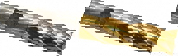 Square End Mill: 17/32'' Dia, 1-3/8'' LOC, 1/2'' Shank Dia, 3-3/8'' OAL, 4 Flutes, High Speed Steel