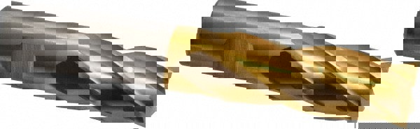 Square End Mill: 21/32'' Dia, 1-5/8'' LOC, 5/8'' Shank Dia, 3-3/4'' OAL, 4 Flutes, High Speed Steel