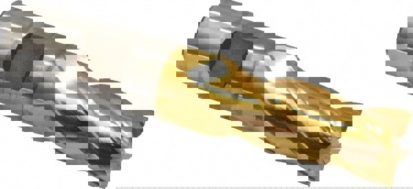 Square End Mill: 23/32'' Dia, 1-5/8'' LOC, 3/4'' Shank Dia, 3-7/8'' OAL, 4 Flutes, High Speed Steel