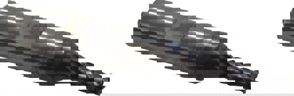 Square End Mill: 11/64'' Dia, 1/2'' LOC, 3/8'' Shank Dia, 2-3/8'' OAL, 4 Flutes, High Speed Steel