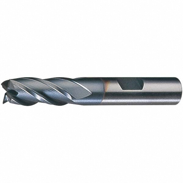 Square End Mill: 1-1/8'' Dia, 2'' LOC, 7/8'' Shank Dia, 4-1/2'' OAL, 4 Flutes, High Speed Steel