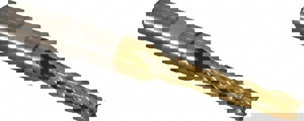 Square End Mill: 1/4'' Dia, 1-1/4'' LOC, 3/8'' Shank Dia, 3-1/16'' OAL, 4 Flutes, High Speed Steel