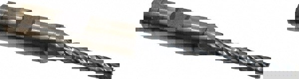 Square End Mill: 3/16'' Dia, 1-1/4'' LOC, 3/8'' Shank Dia, 3-1/16'' OAL, 4 Flutes, High Speed Steel