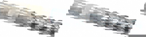 Square End Mill: 3/8'' Dia, 1-1/2'' LOC, 3/8'' Shank Dia, 3-1/4'' OAL, 4 Flutes, High Speed Steel