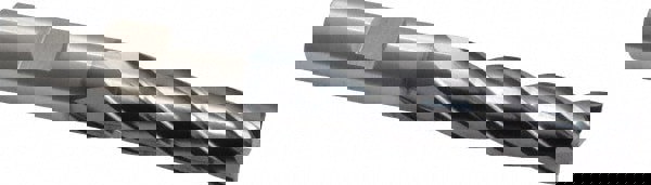 Square End Mill: 1/2'' Dia, 2'' LOC, 1/2'' Shank Dia, 4'' OAL, 4 Flutes, High Speed Steel