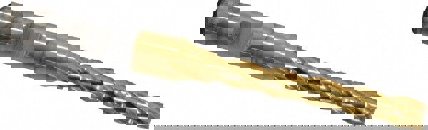 Square End Mill: 1/4'' Dia, 1-3/4'' LOC, 3/8'' Shank Dia, 3-9/16'' OAL, 4 Flutes, High Speed Steel