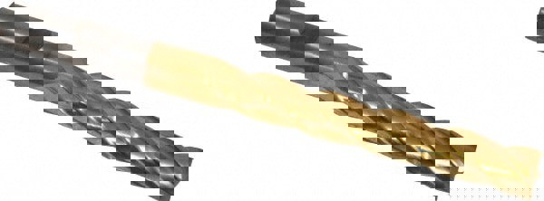 Square End Mill: 3/8'' Dia, 2-1/2'' LOC, 3/8'' Shank Dia, 4-1/4'' OAL, 4 Flutes, High Speed Steel