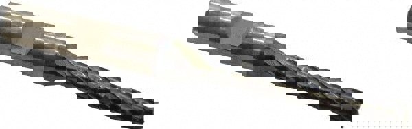 Square End Mill: 1/4'' Dia, 1-3/4'' LOC, 3/8'' Shank Dia, 3-9/16'' OAL, 4 Flutes, High Speed Steel