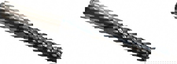 Square End Mill: 5/16'' Dia, 2'' LOC, 3/8'' Shank Dia, 3-1/4'' OAL, 4 Flutes, High Speed Steel