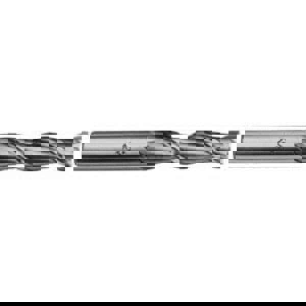 Square End Mill: 1/4'' Dia, 1-1/4'' LOC, 3/8'' Shank Dia, 3-1/16'' OAL, 2 Flutes, High Speed Steel