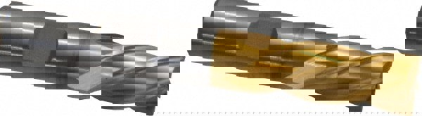 Square End Mill: 3/8'' Dia, 3/4'' LOC, 3/8'' Shank Dia, 2-1/2'' OAL, 4 Flutes, High Speed Steel