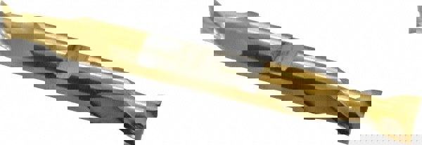 Square End Mill: 3/8'' Dia, 9/16'' LOC, 3/8'' Shank Dia, 3-1/2'' OAL, 2 Flutes, High Speed Steel