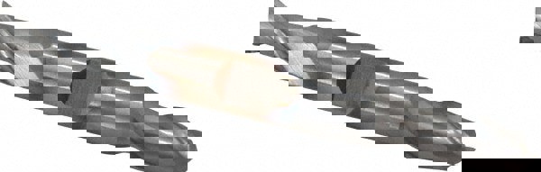 Square End Mill: 11/32'' Dia, 9/16'' LOC, 3/8'' Shank Dia, 3-1/2'' OAL, 2 Flutes, High Speed Steel