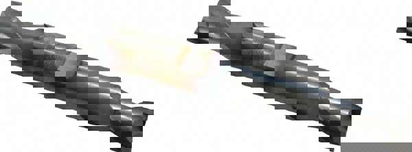 Square End Mill: 3/8'' Dia, 9/16'' LOC, 3/8'' Shank Dia, 3-1/2'' OAL, 2 Flutes, High Speed Steel